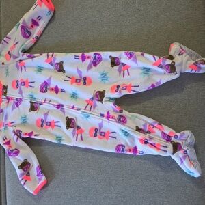 Carter's Sinple Joys Pink and Purple Hero Print Footie